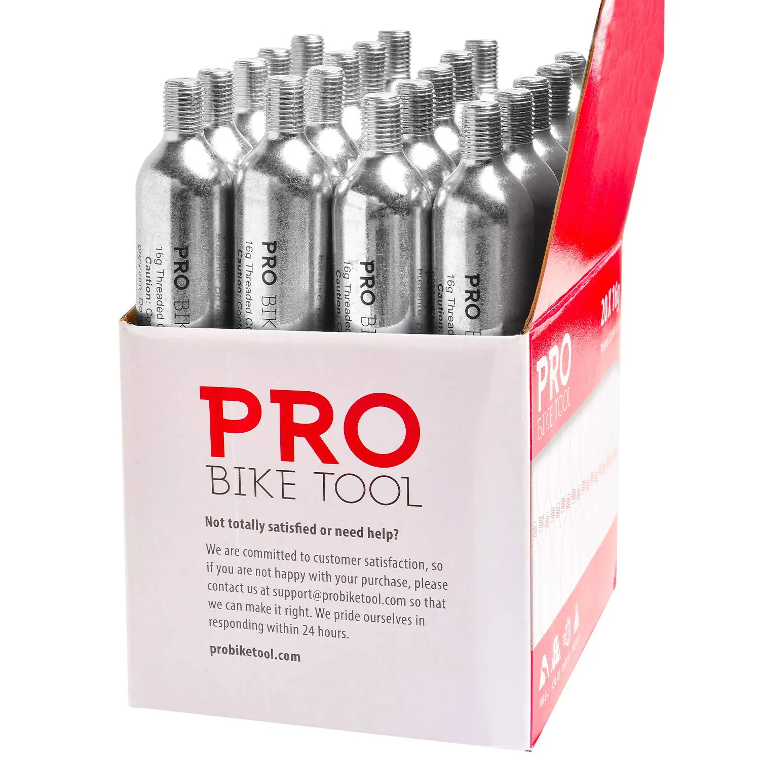 16g Threaded Co2 Cartridges - For All Co2 Bike Tire Inflators With Threaded