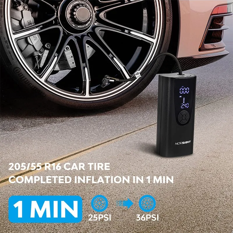 2022 Upgraded Cordless Tire Inflator Portable Air Pump for Car 150PSI Electric for Car Motor/Bikes