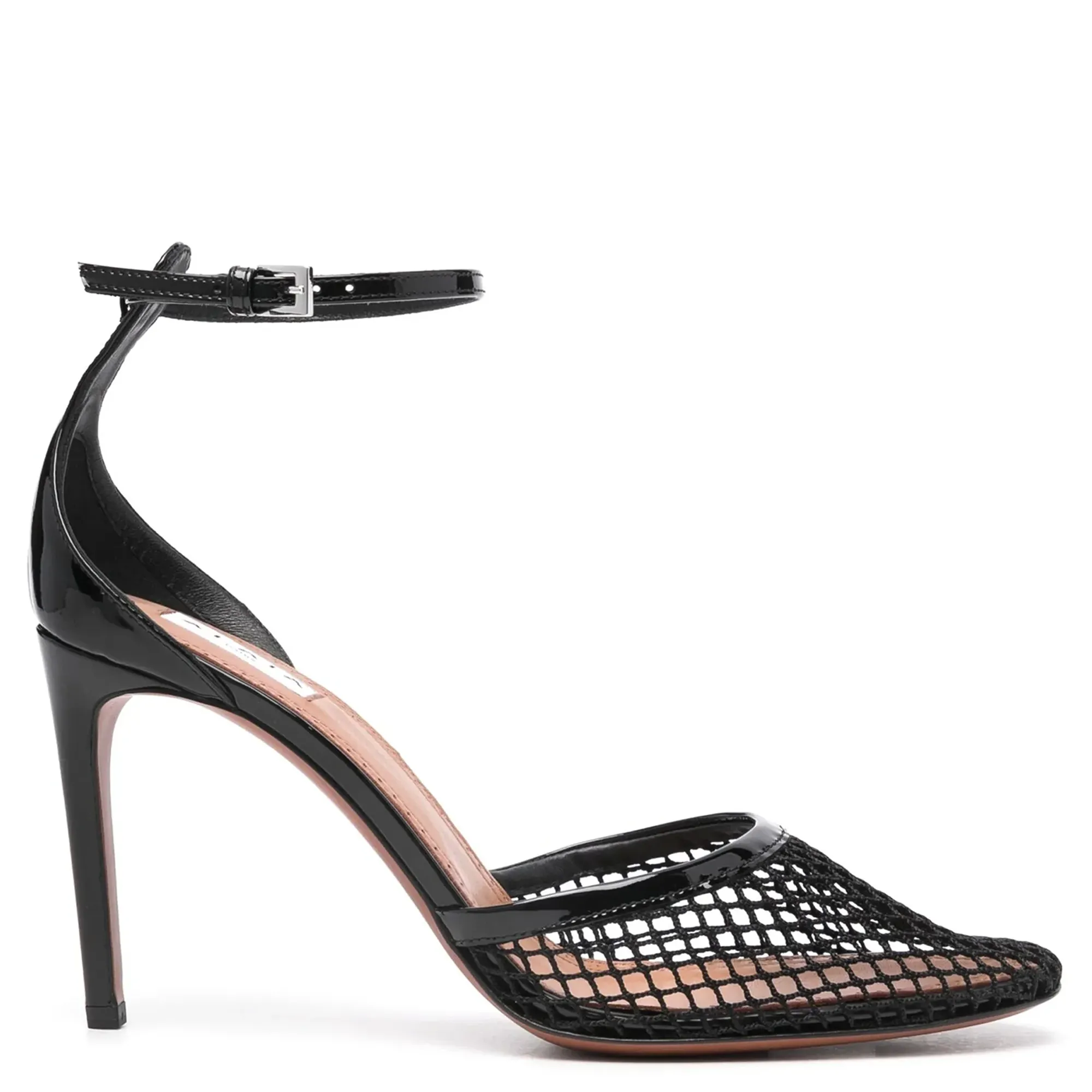 90mm High Fishnet Pumps