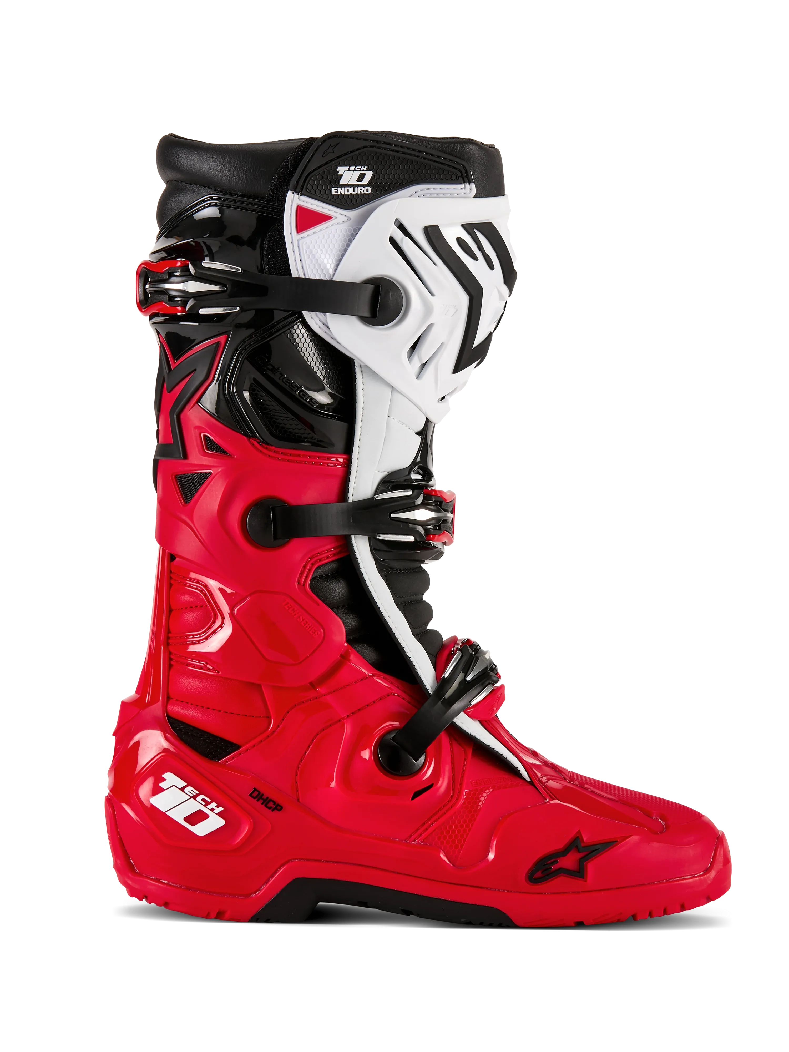 Alpinestars Tech 10 Enduro Boots - Bright Red/Black/White