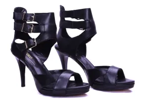 Amelia - Black High Heel Sandals