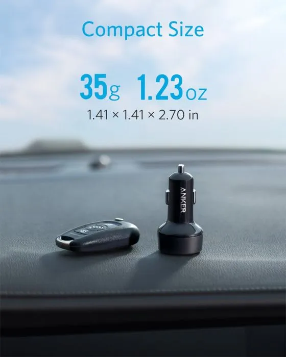 Anker PowerDrive PD  2 Dual-Port High-Speed 35W Car Charger