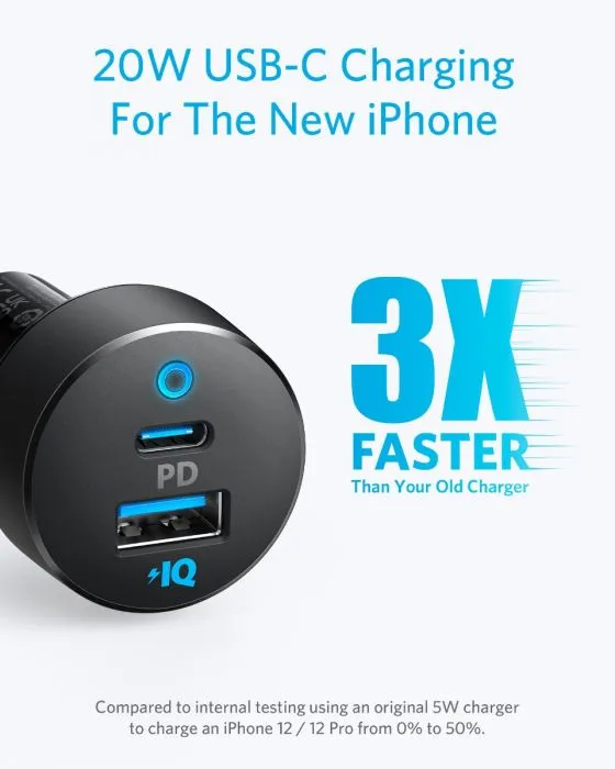 Anker PowerDrive PD  2 Dual-Port High-Speed 35W Car Charger