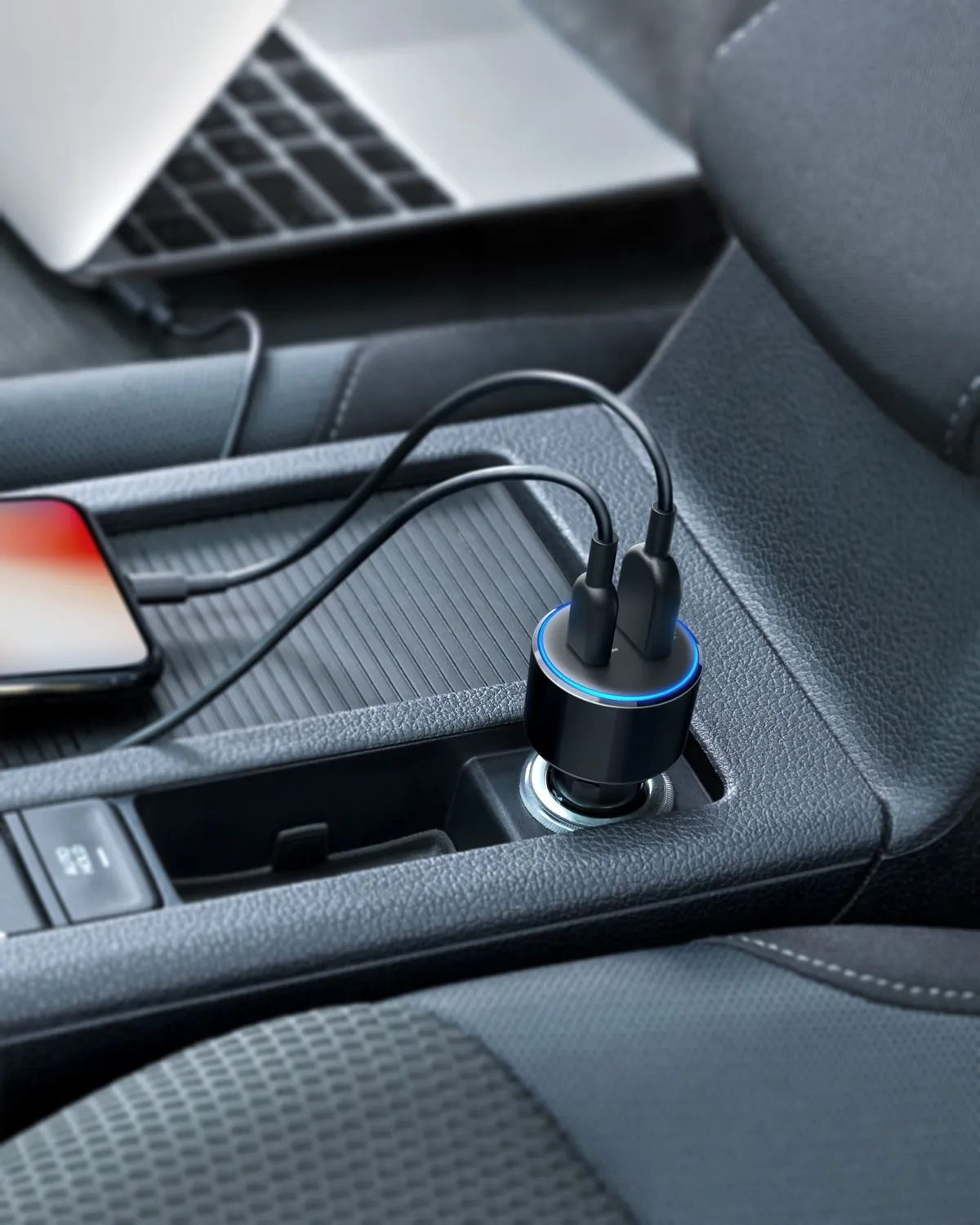 Anker PowerDrive Speed  2 Car Charger in Blue