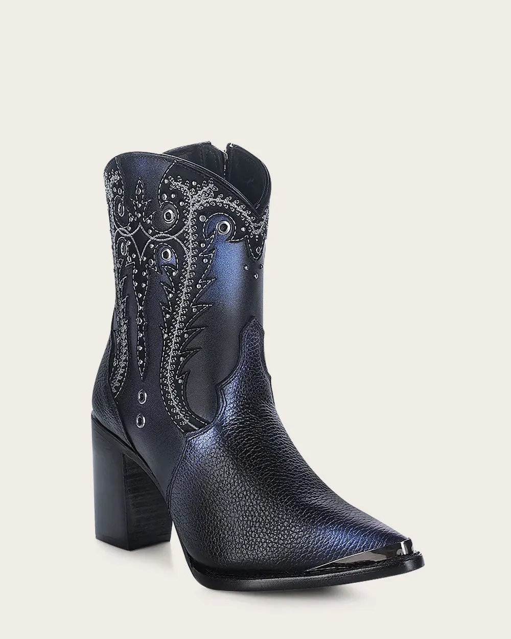 Ankle western black bootie