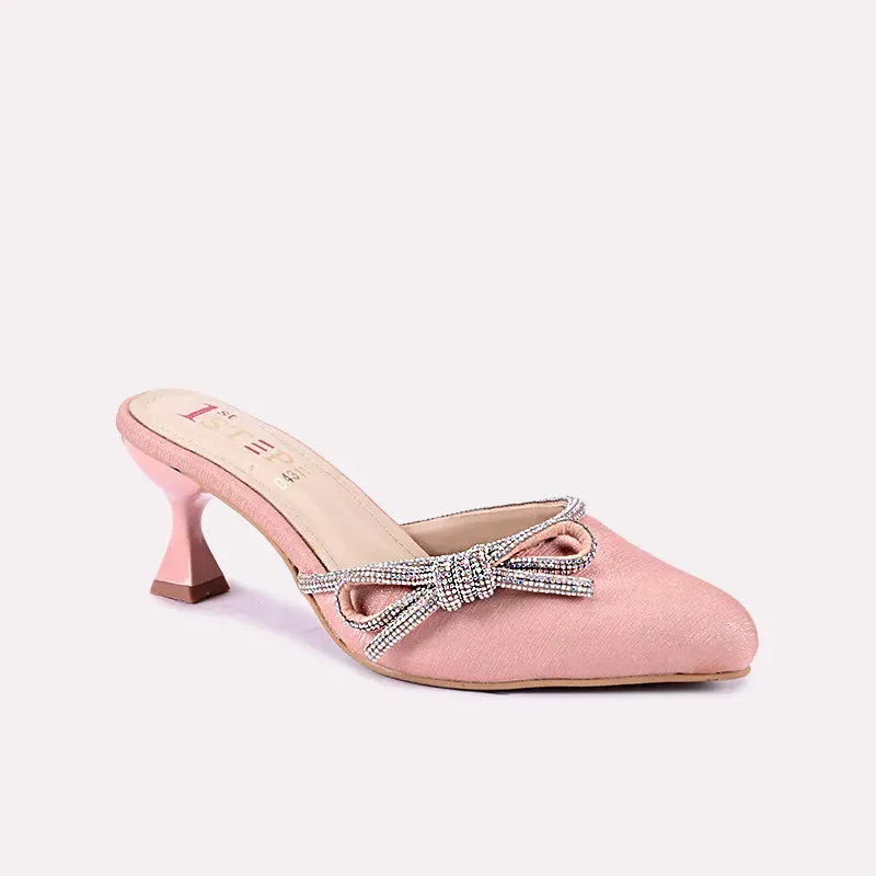 Astra Peach Fancy Heel Pumps 0431117