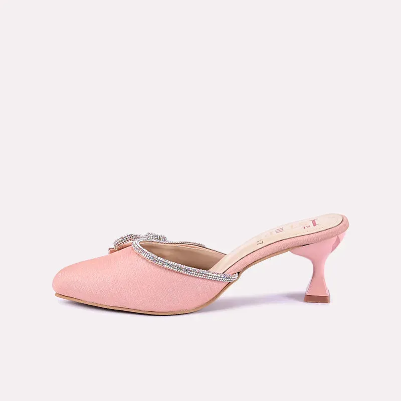 Astra Peach Fancy Heel Pumps 0431117