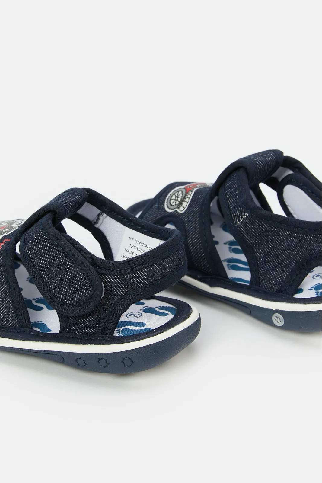 Babies Navy Denim Pump