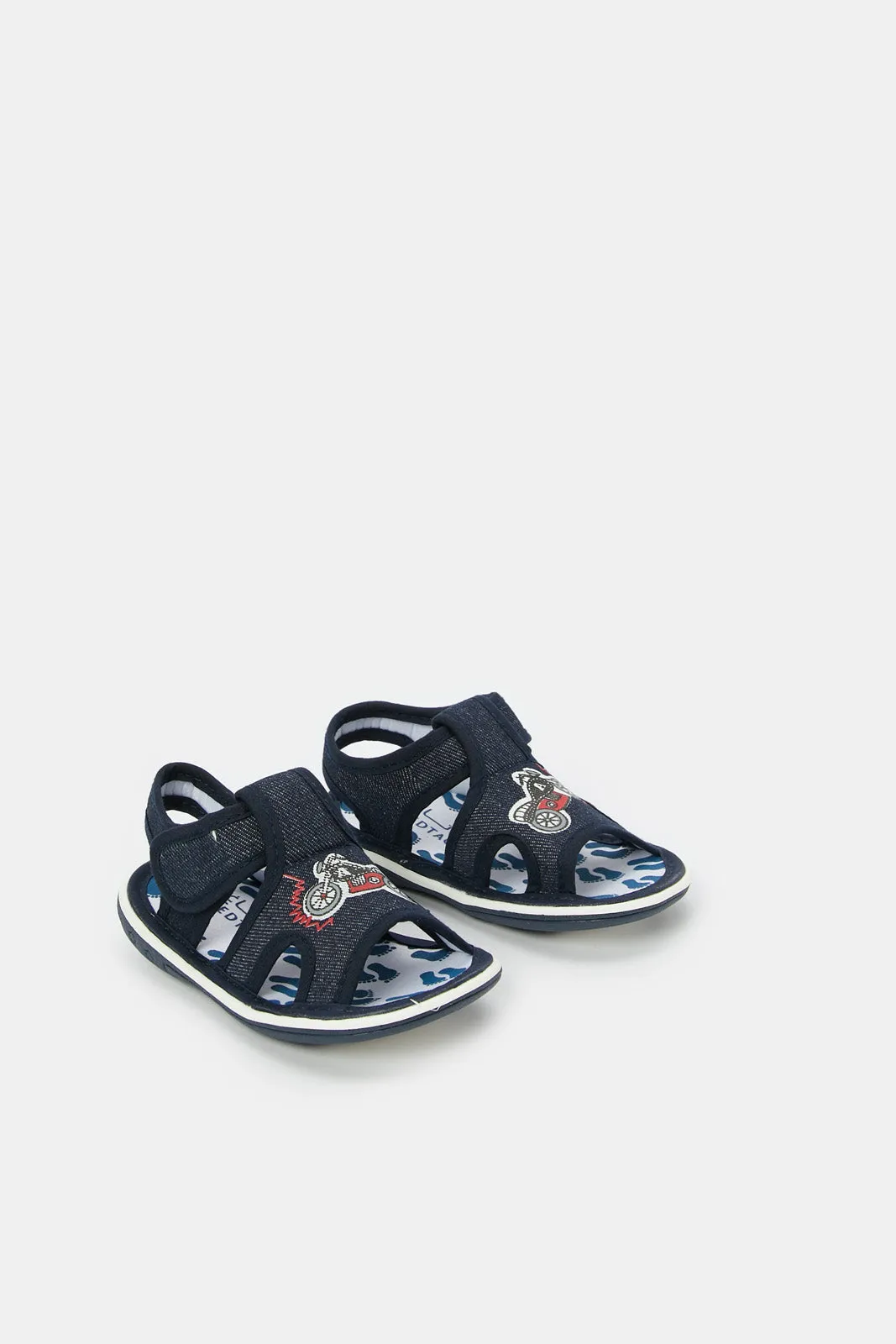 Babies Navy Denim Pump