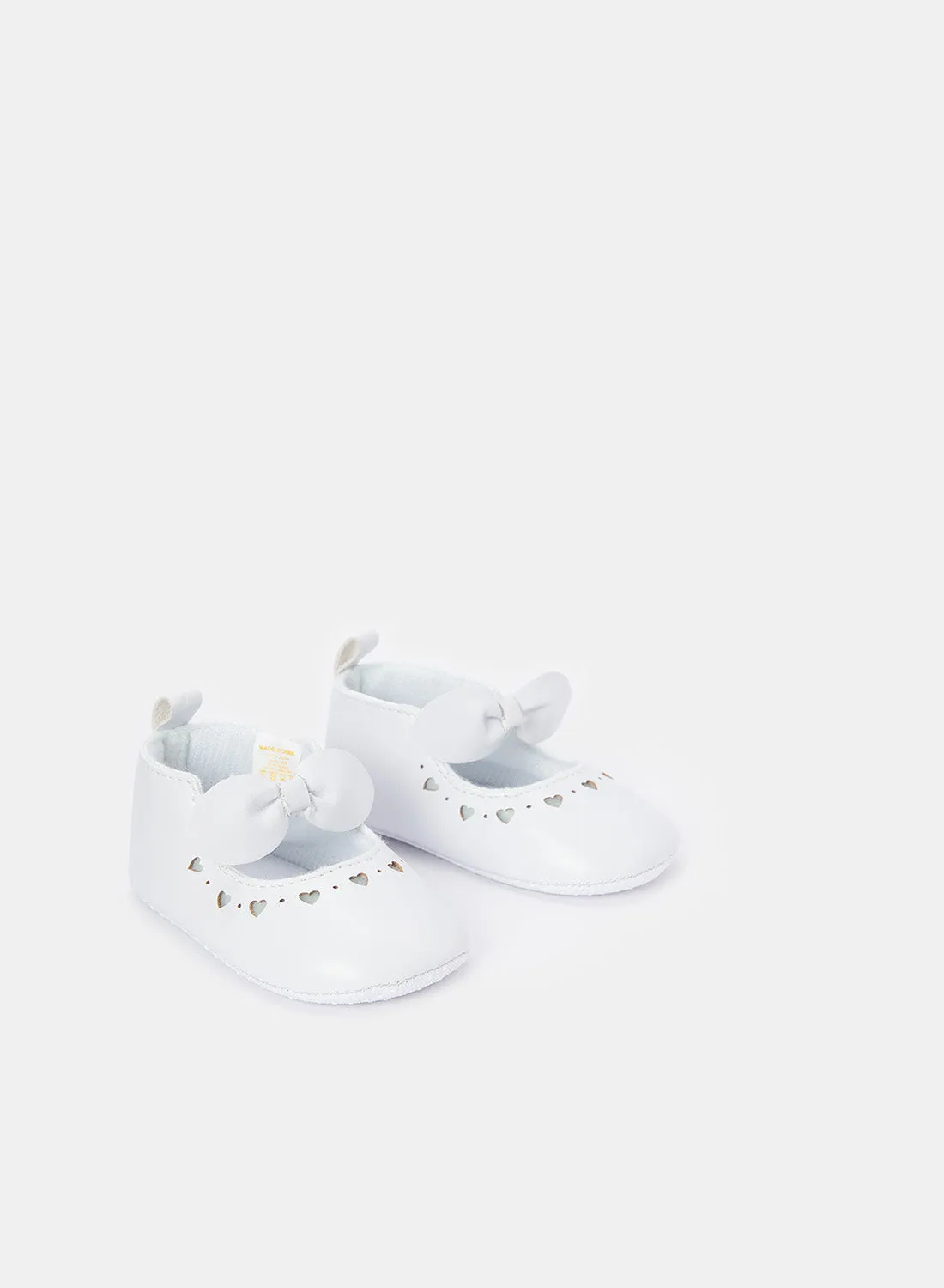 Babies White Pram Shoe