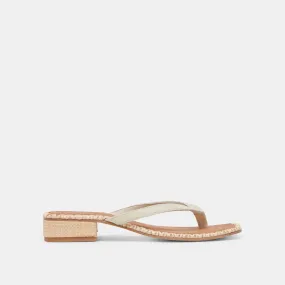 BARTY SANDALS WHITE LEATHER