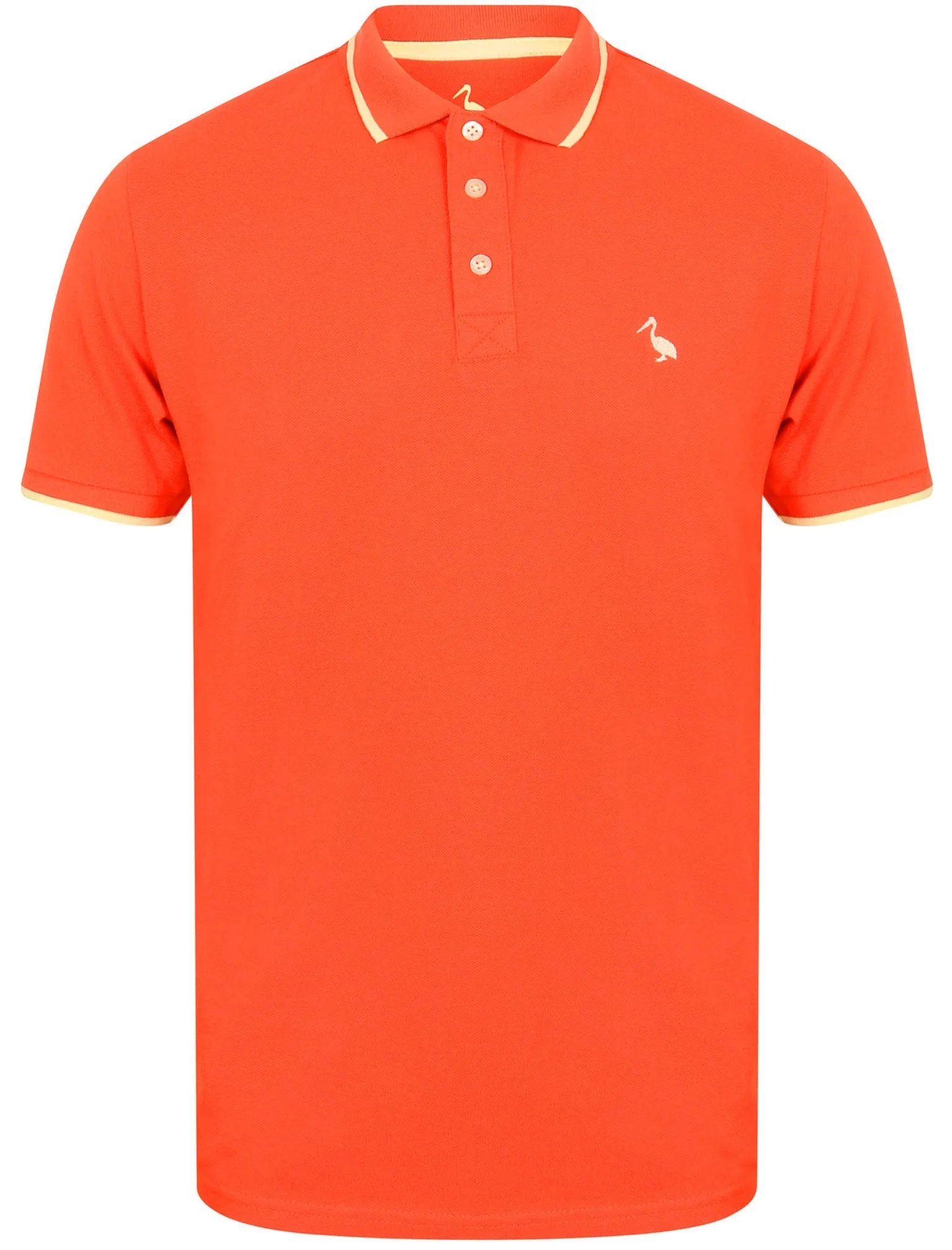 Baser Cotton Pique Polo Shirt In Paprika - South Shore