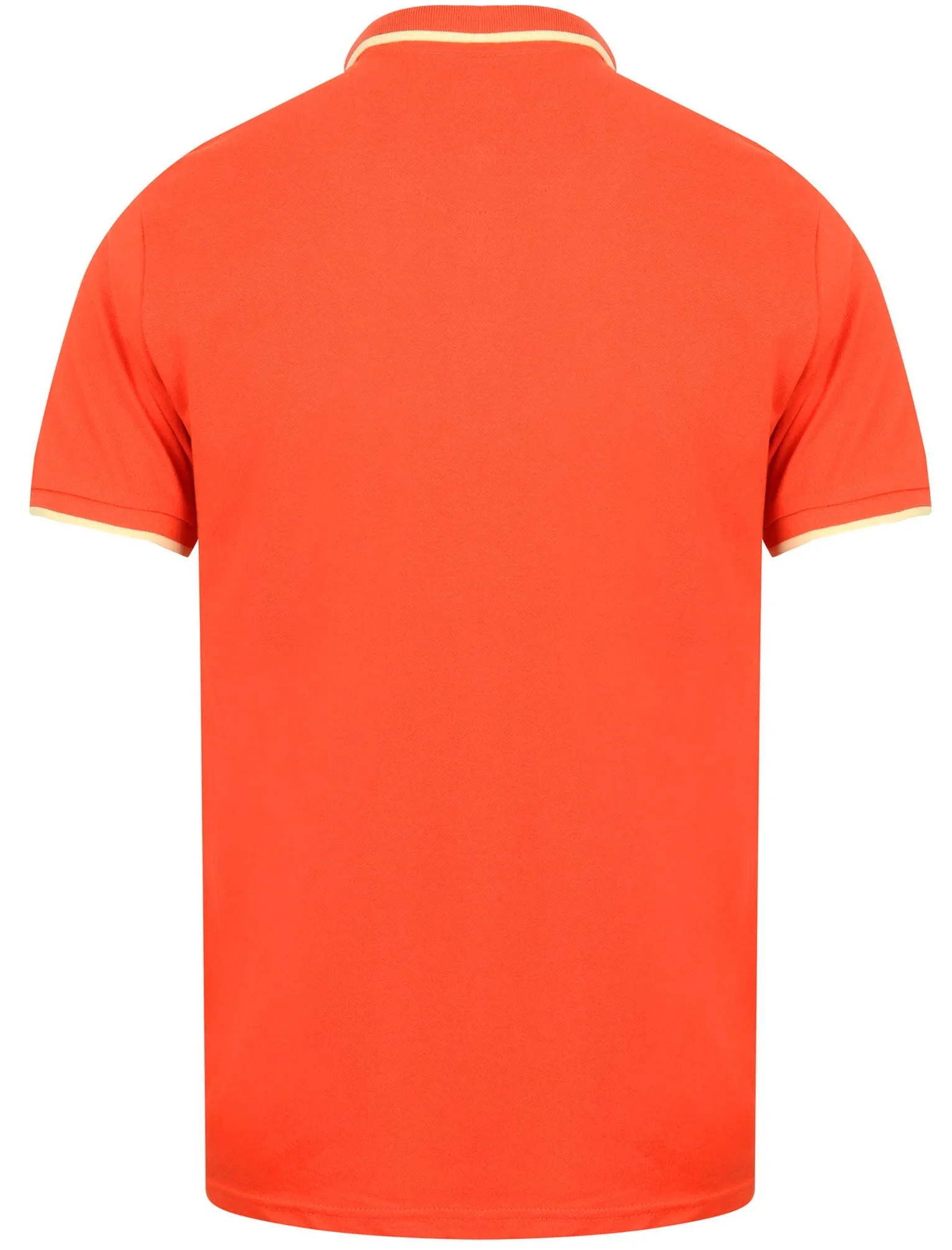 Baser Cotton Pique Polo Shirt In Paprika - South Shore