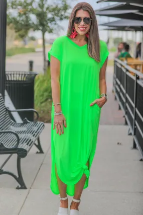 Beach Side Neon Maxi Dress