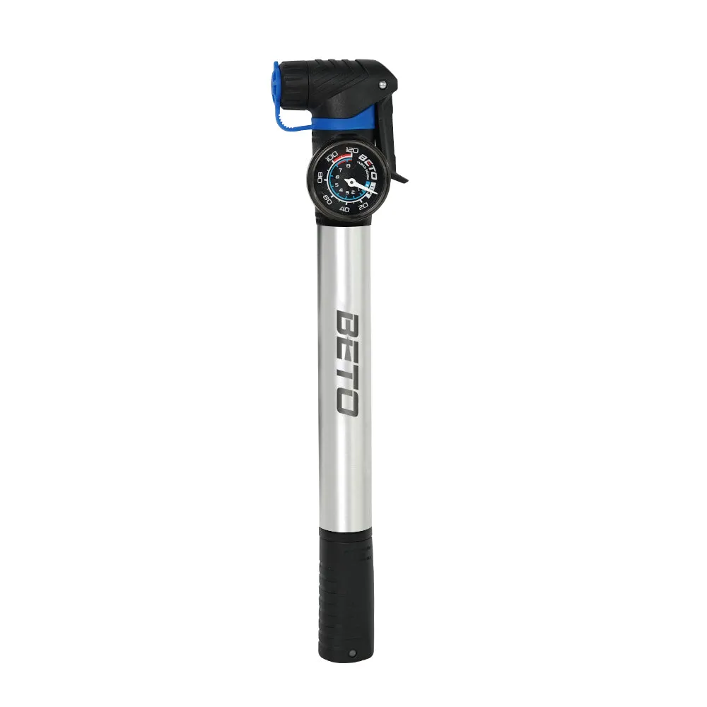 BETO Alloy Mini Bike Pump with Gauge CAH-031AG Air Pump Bike Accessories