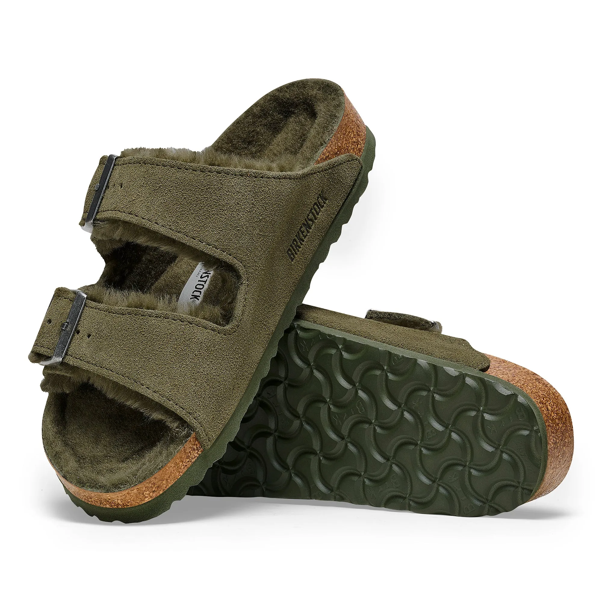 Birkenstock Arizona Shearling thyme suede/thyme shearling