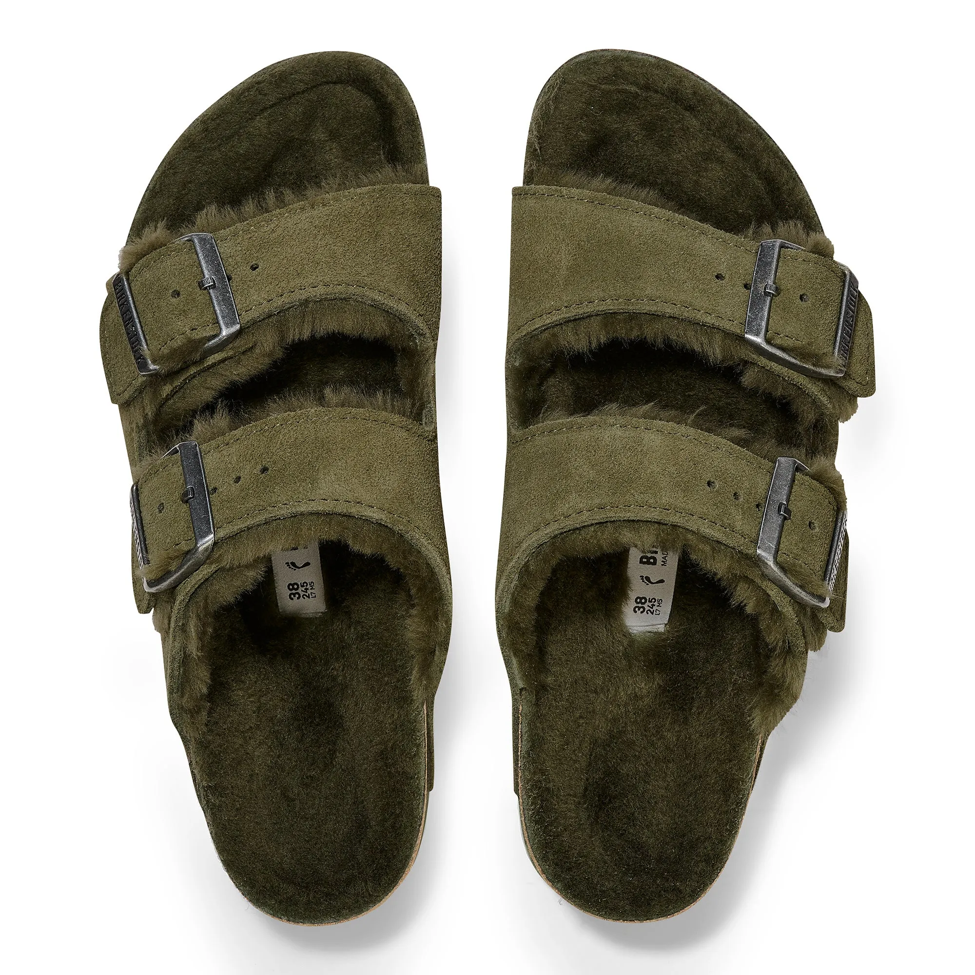 Birkenstock Arizona Shearling thyme suede/thyme shearling