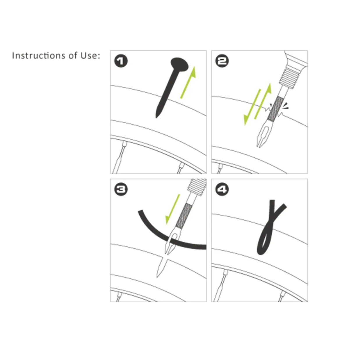 BIRZMAN TUBELESS PUNCTURE REPAIR KIT