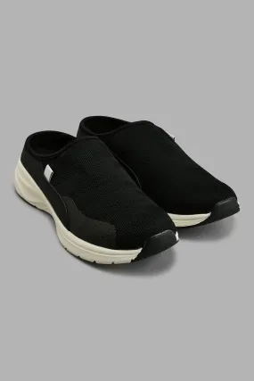 Black Mule Slip On