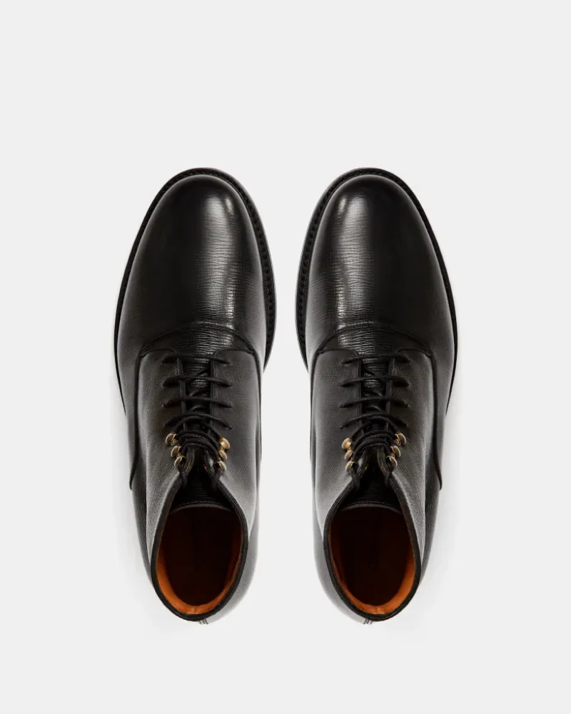 Black Plain-Toe Boot