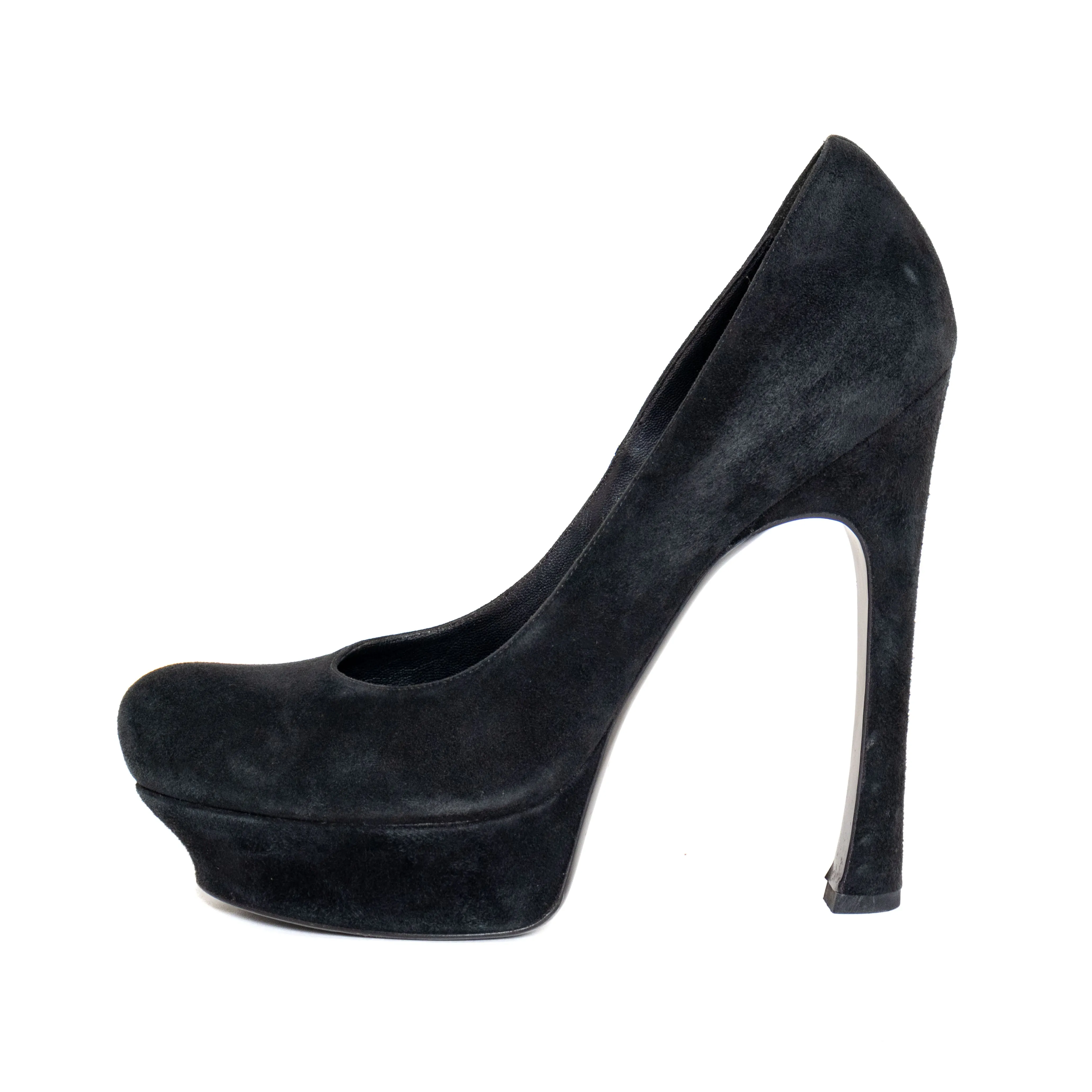 Black Suede Palais Platform Pumps 41