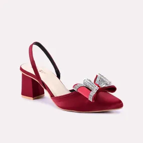 Blossom Maroon Fancy Heel Pumps 0431024