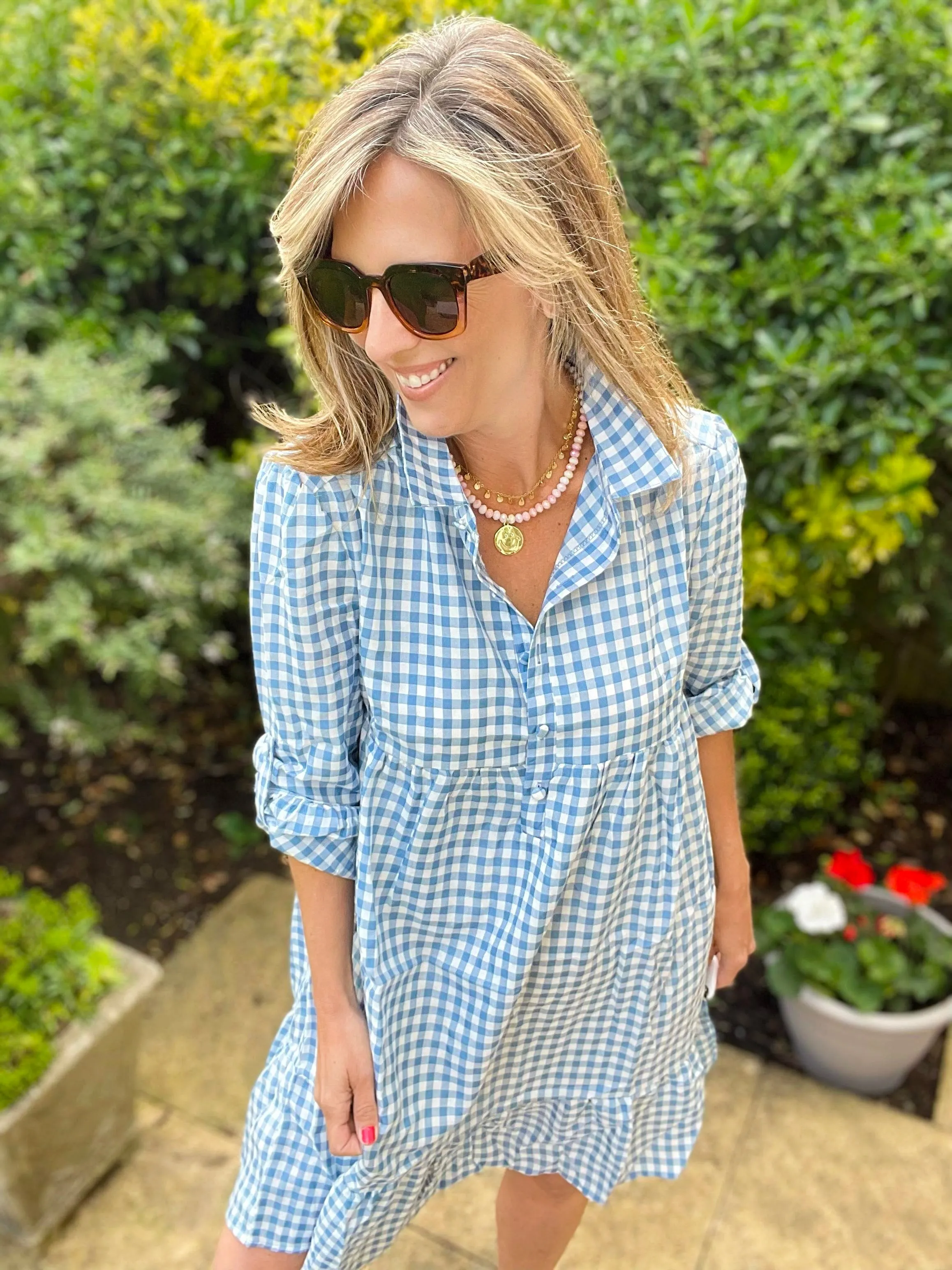 Blue Gingham Dress