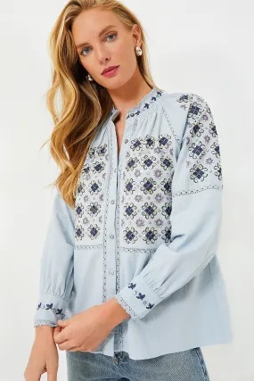 Blue Joana Blouse