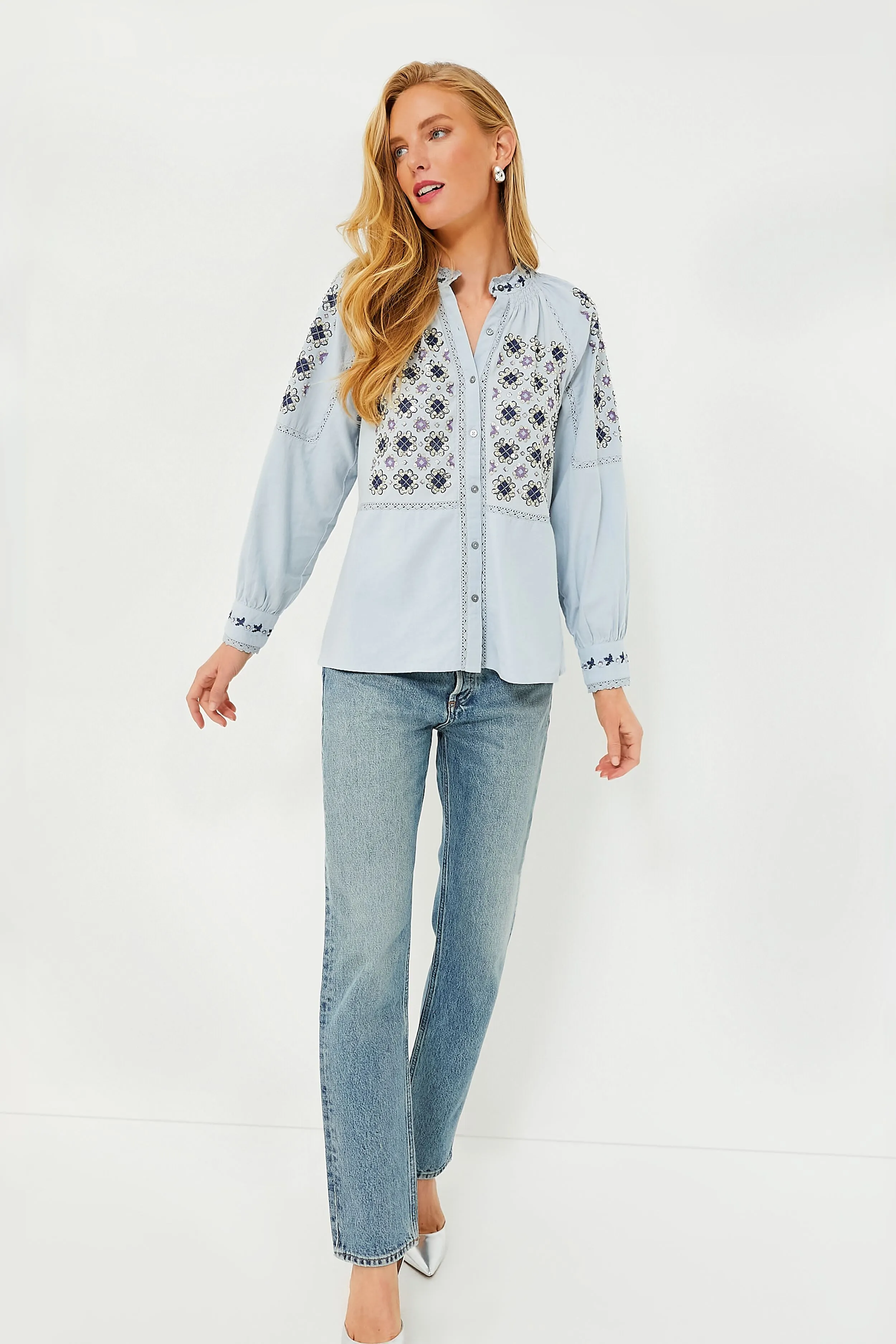 Blue Joana Blouse