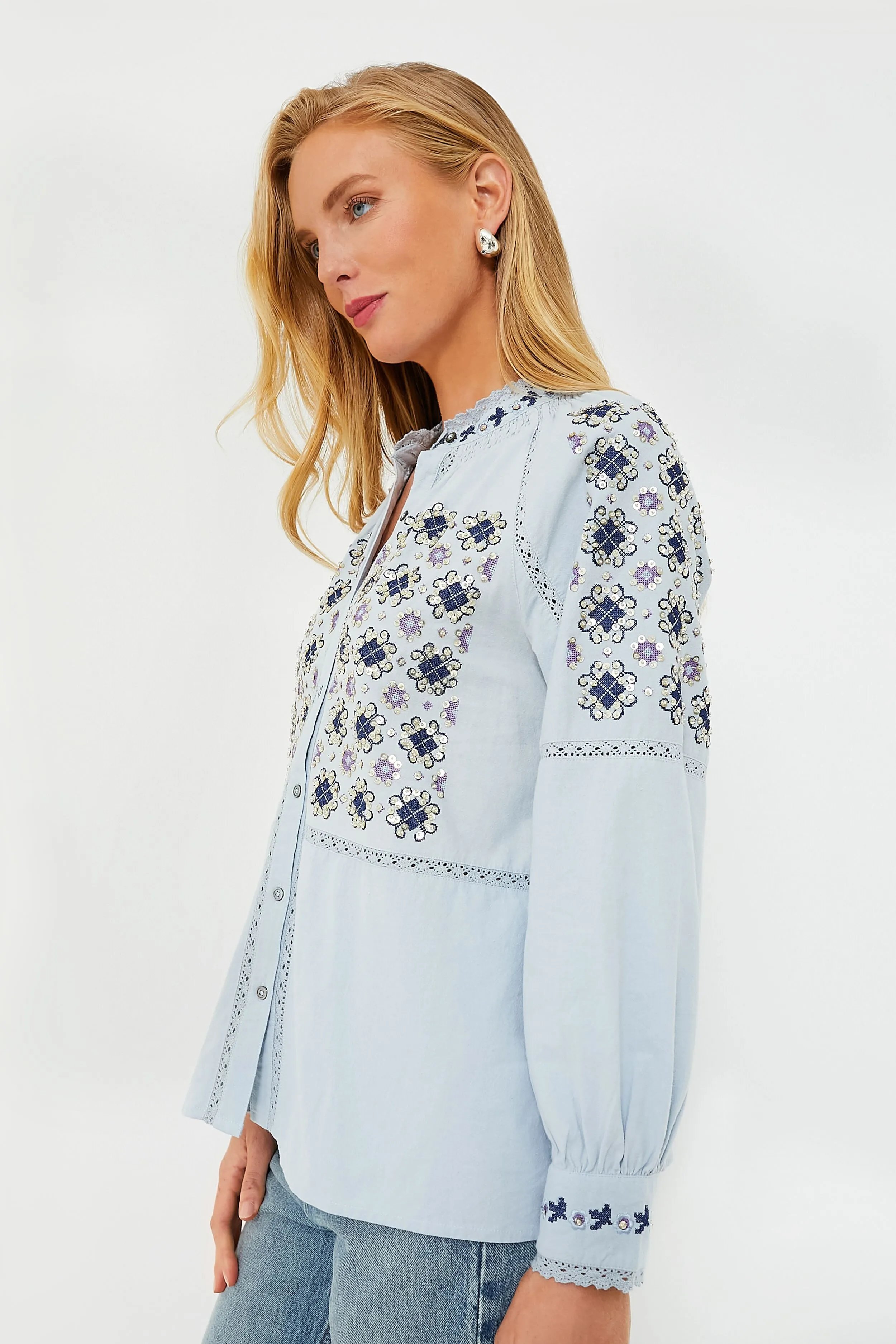 Blue Joana Blouse