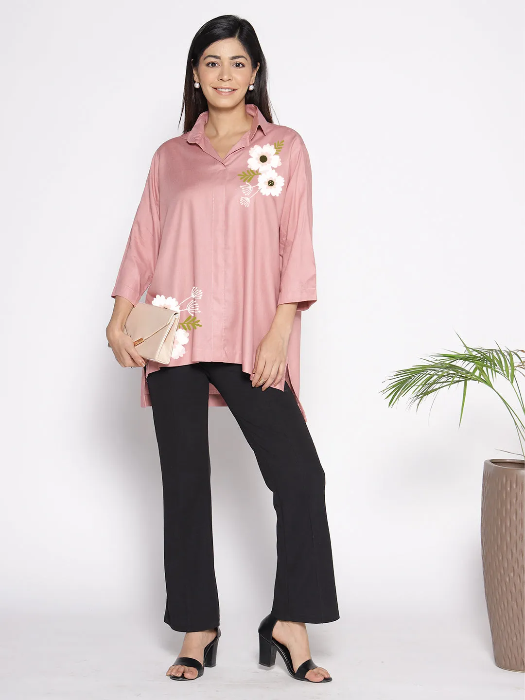 Blush Rayon ShirtTop - Cheonrima