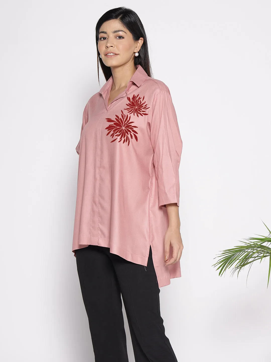 Blush Rayon ShirtTop - Lirio