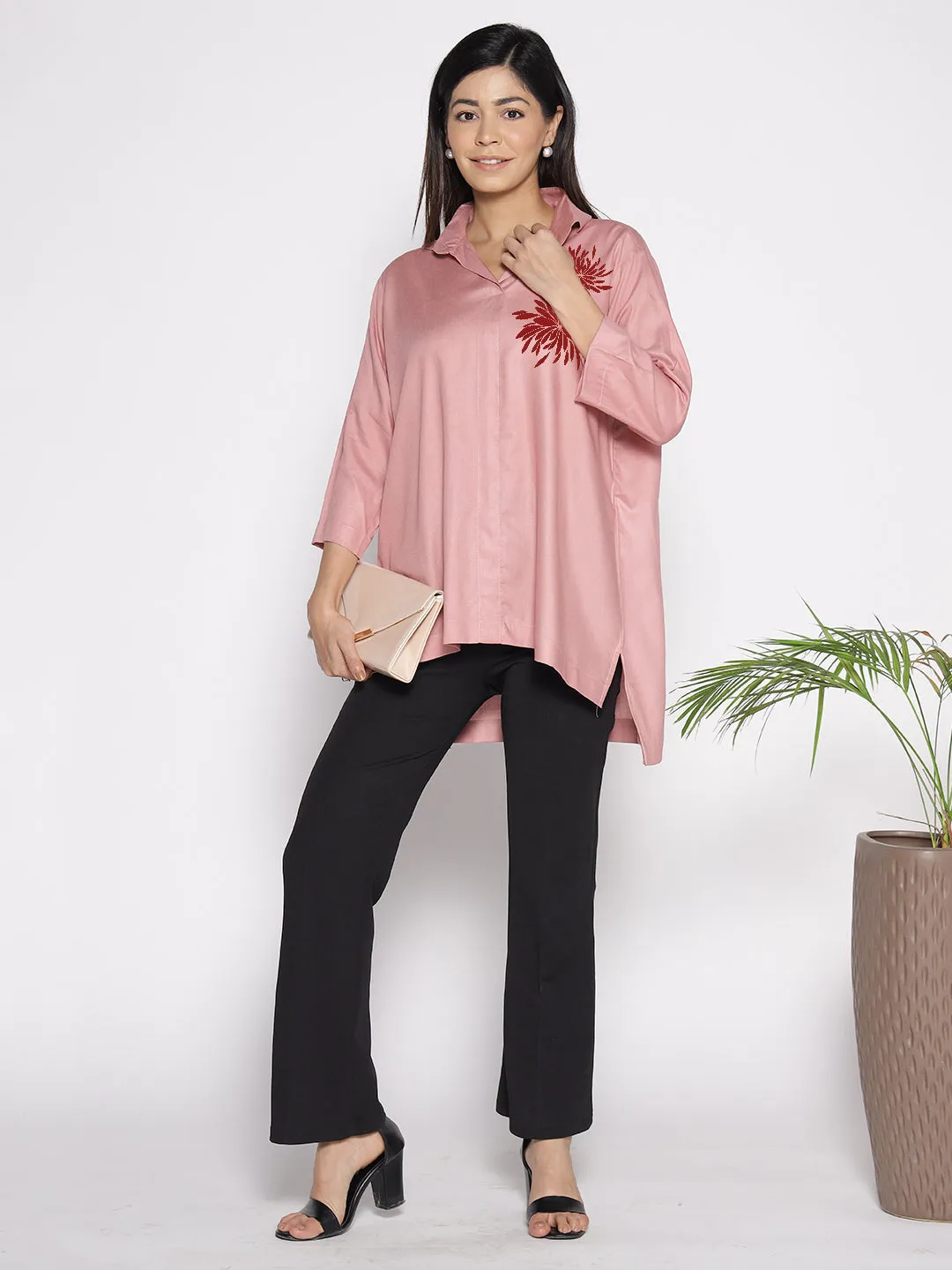 Blush Rayon ShirtTop - Lirio