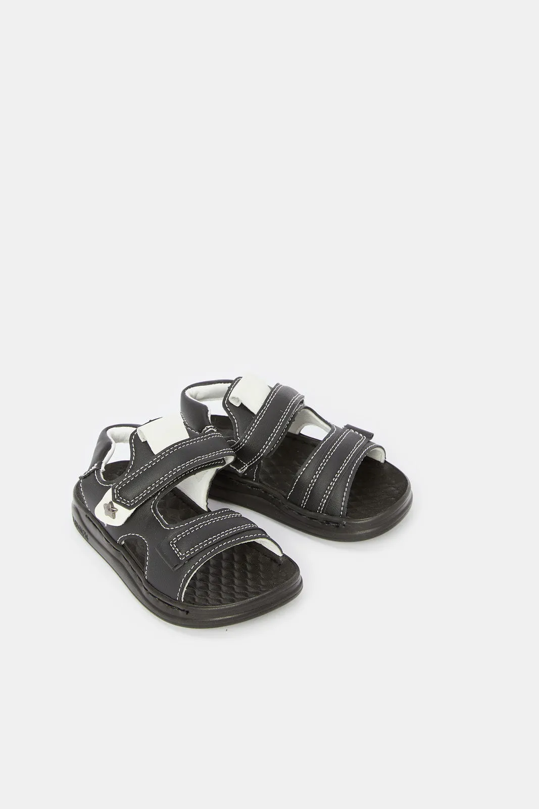 Boys Black Sporty Sandal