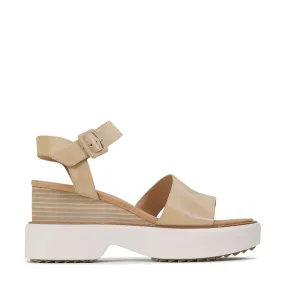 BROOKE LEATHER WEDGE SANDAL