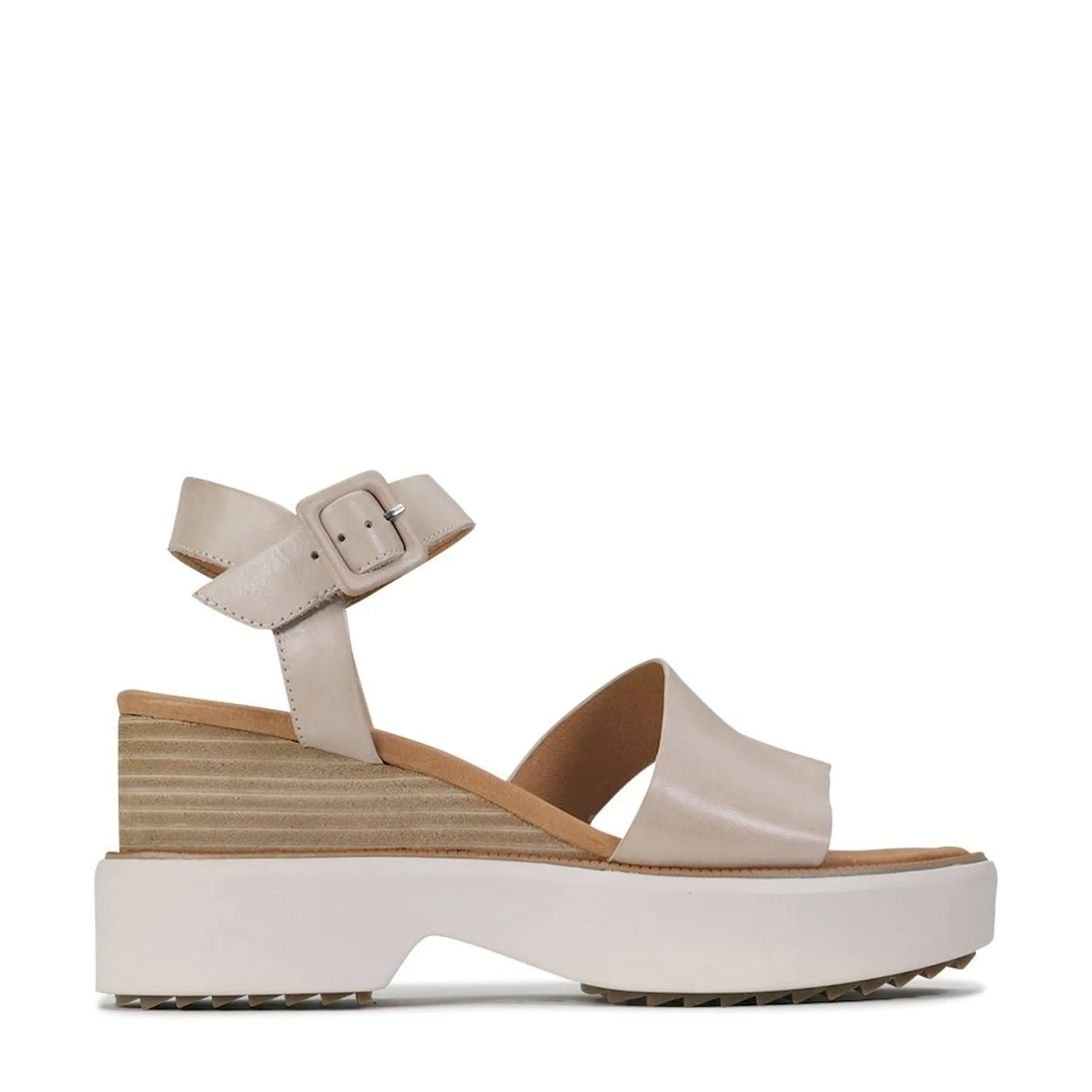 BROOKE LEATHER WEDGE SANDAL