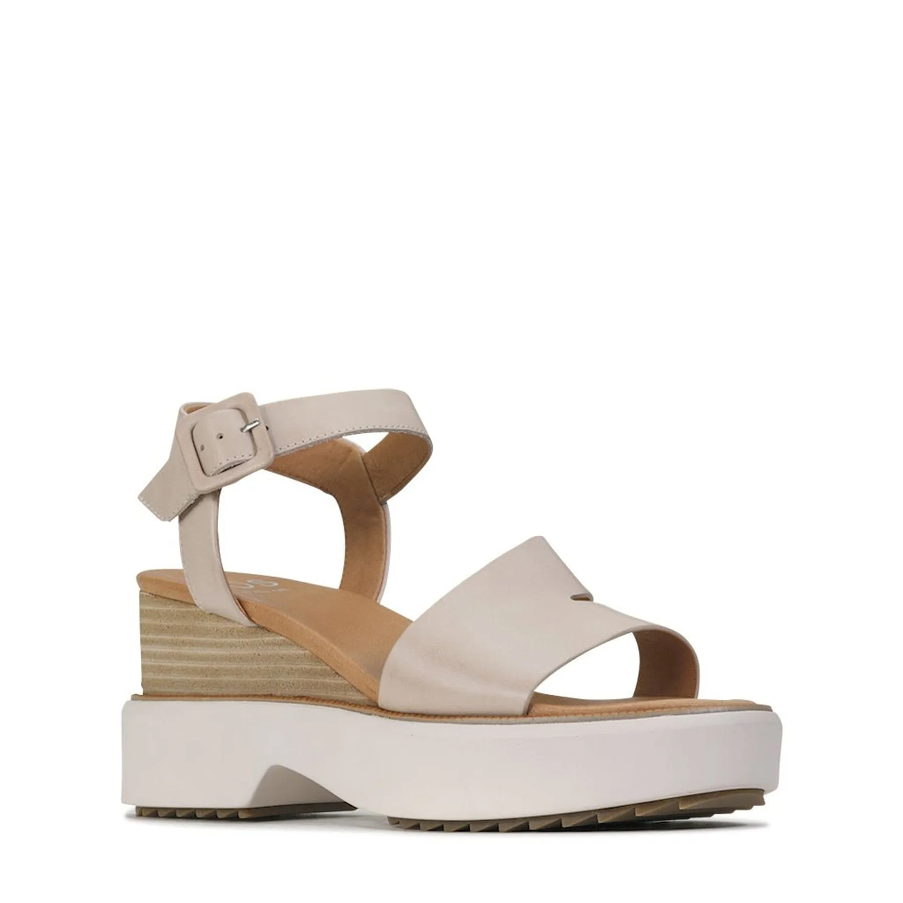 BROOKE LEATHER WEDGE SANDAL