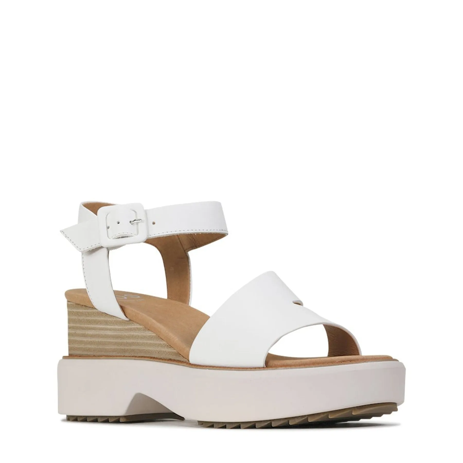 BROOKE LEATHER WEDGE SANDAL