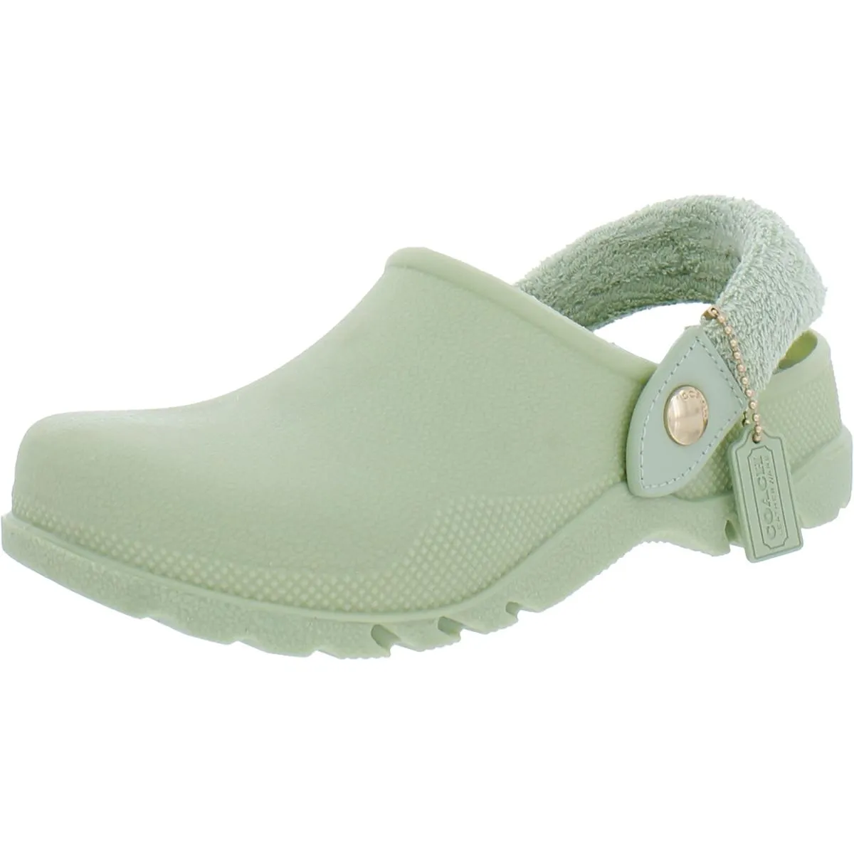 Coach Womens Lola Terry Cloth Terry Cloth Slip On Clogs