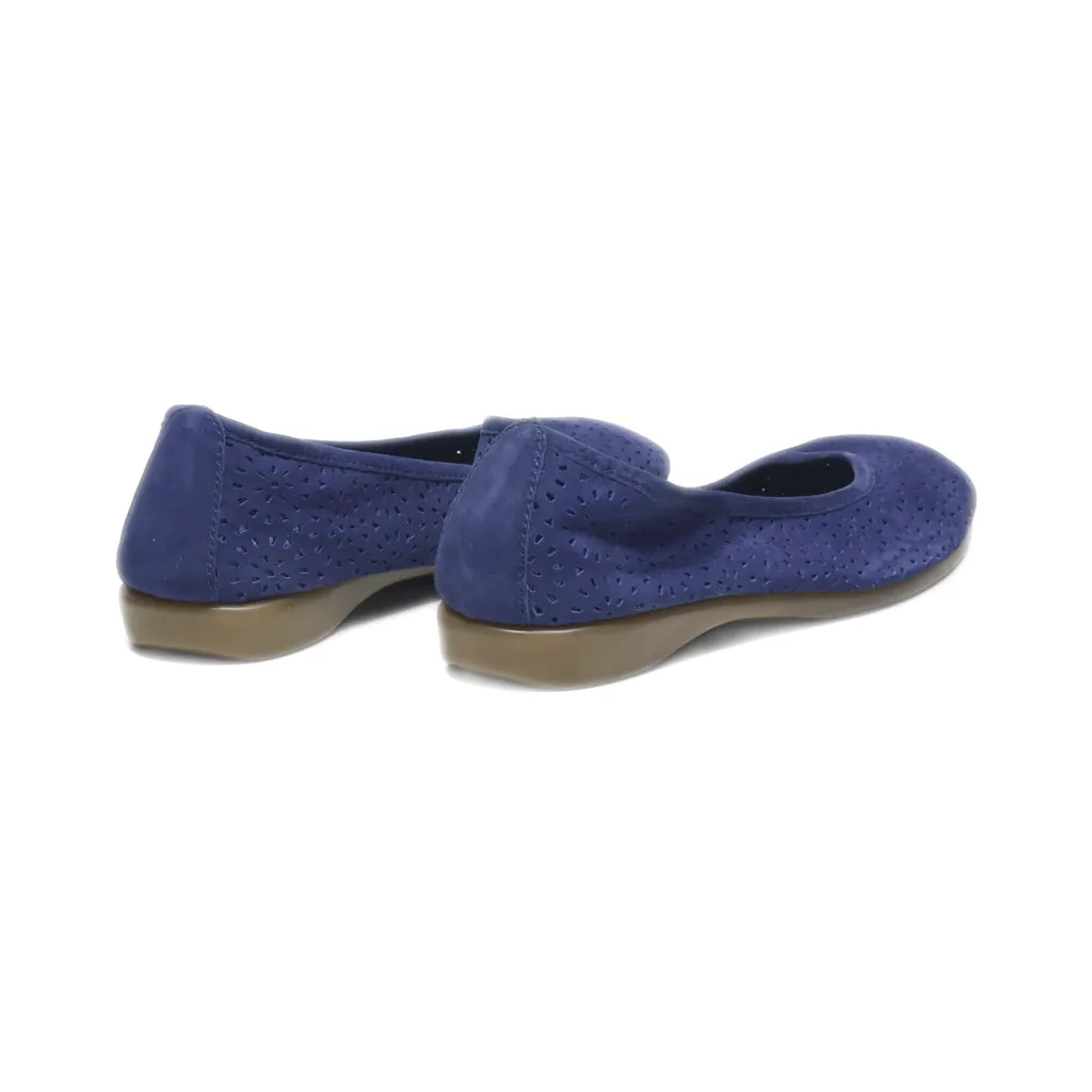 Coldwater Creek Ballerinas Leather Blue Colour For Women