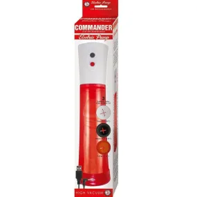 Commander Electric Penis Pump - Red