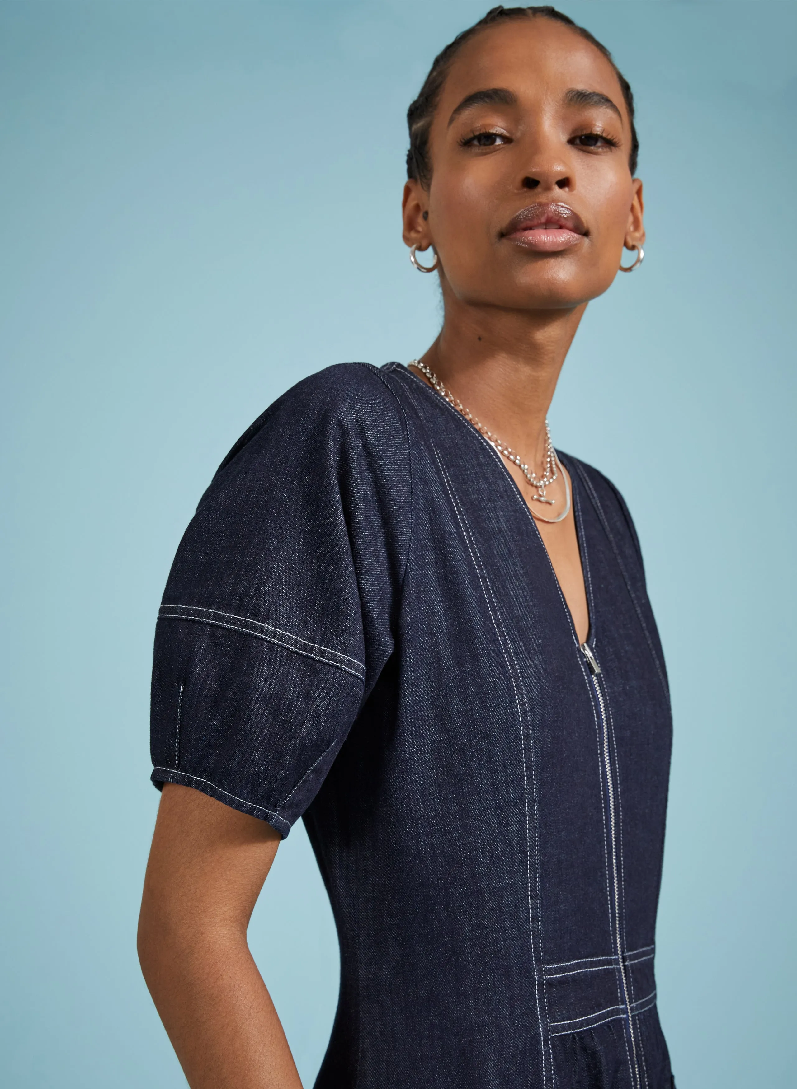 Coralie Organic Denim Dress