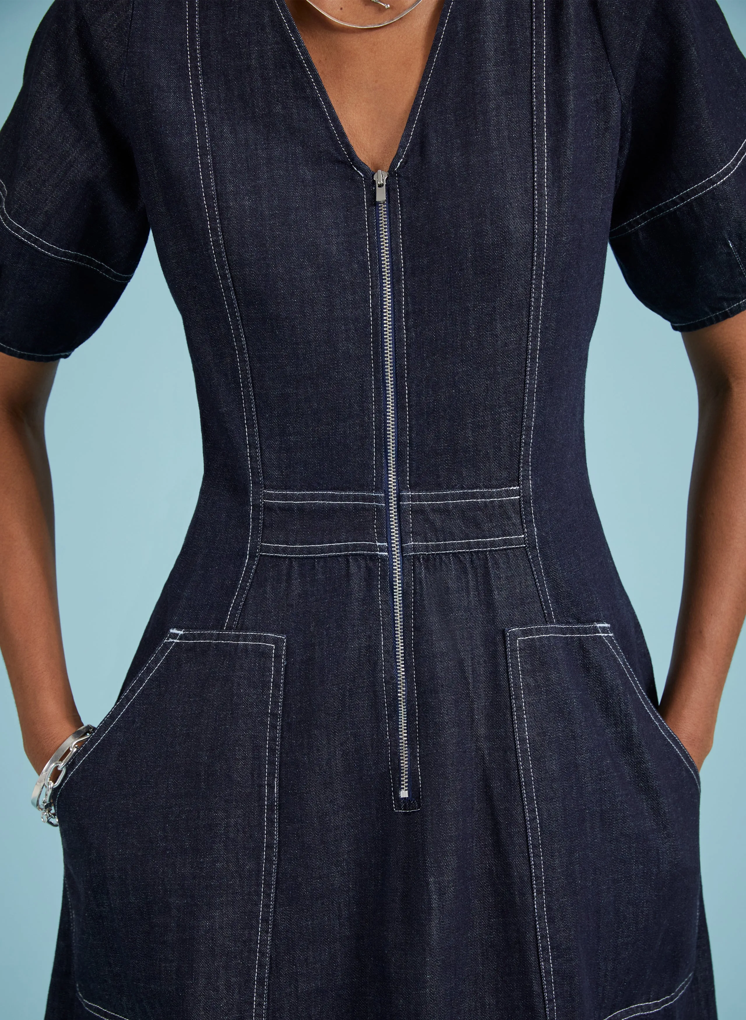 Coralie Organic Denim Dress