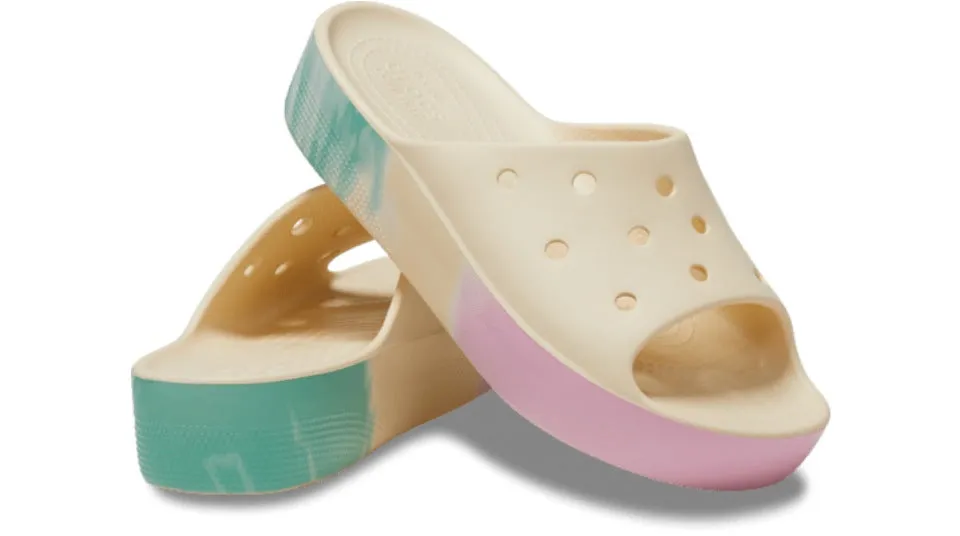 Crocs Classic Platform Ombre Slide Vanilla Multi