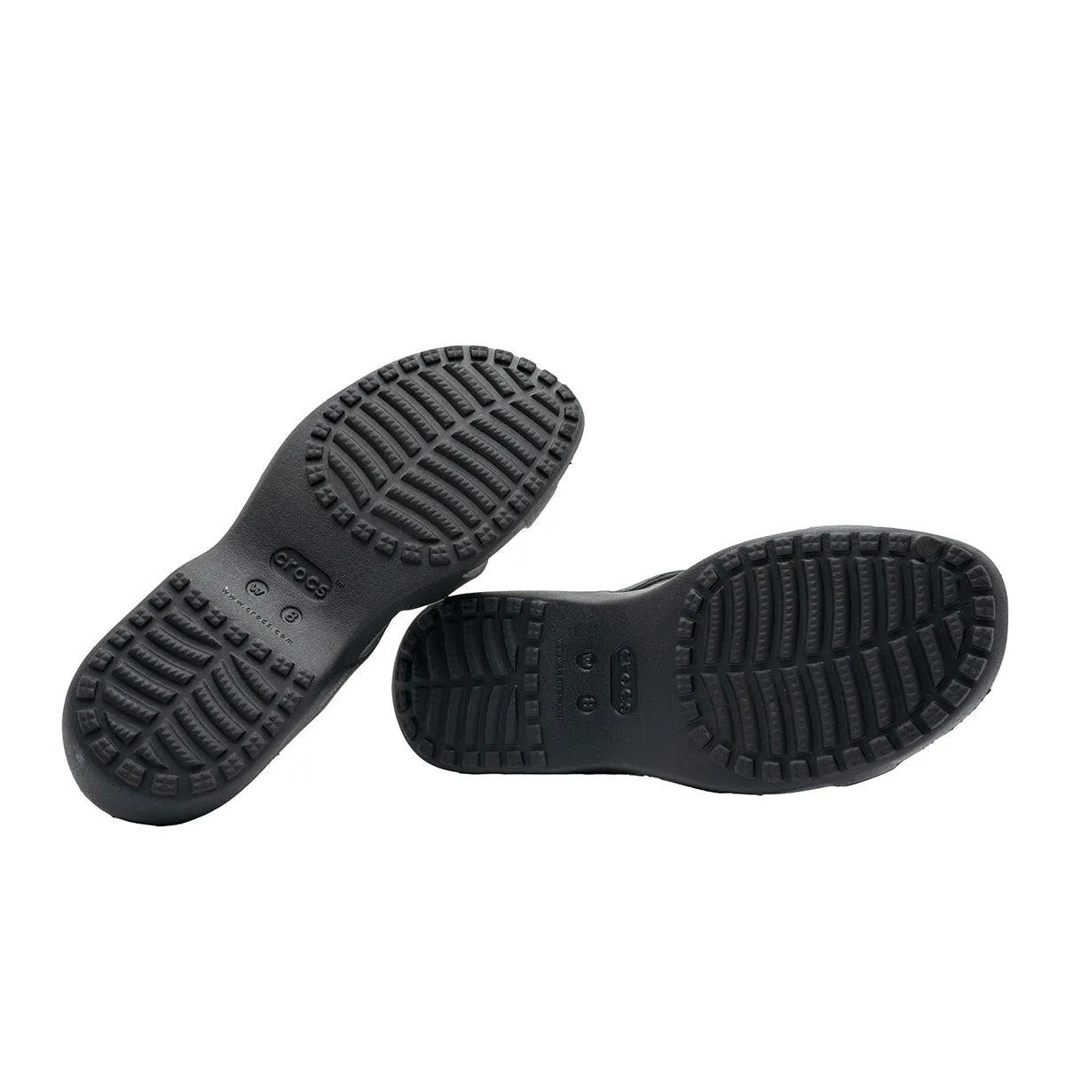 Crocs Meleen Twist Flat Sandals Rubber Black Colour For Women