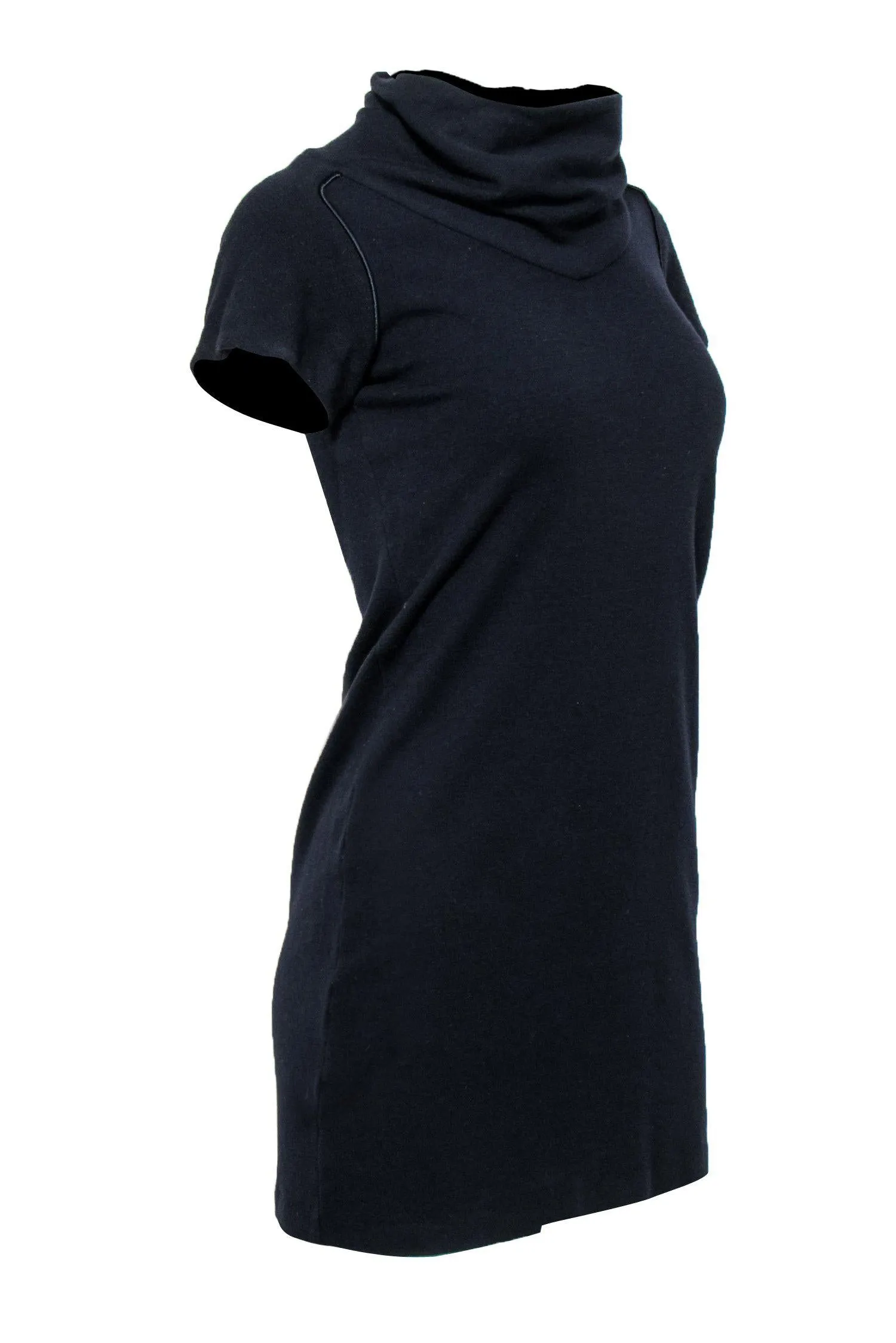 Diane von Furstenberg - Navy Wool Turtleneck Dress Sz 10