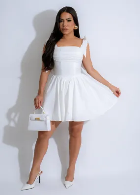 Ember Grace Mini Dress White