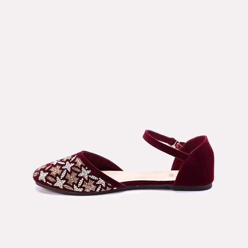 Emilia Maroon Fancy Pumps 0431191