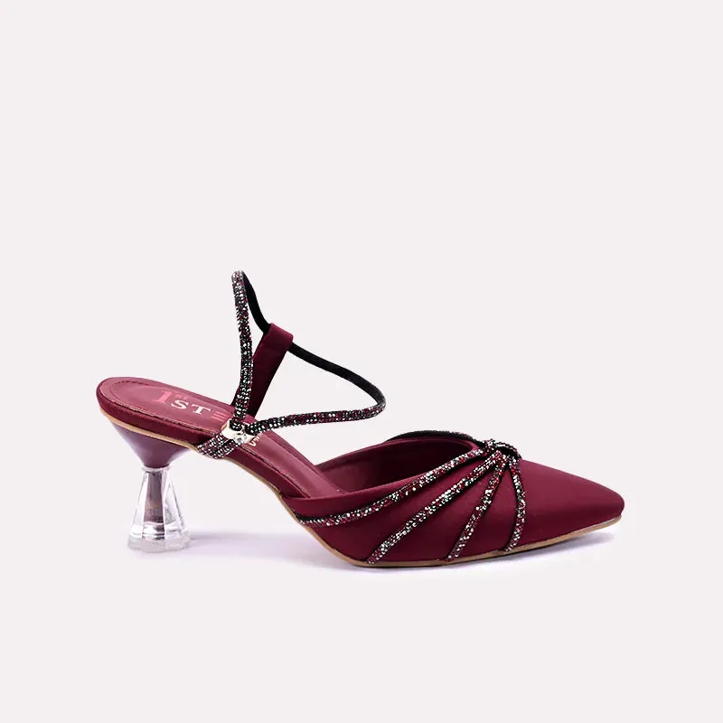 Feronika Maroon Fancy Pumps 0431031