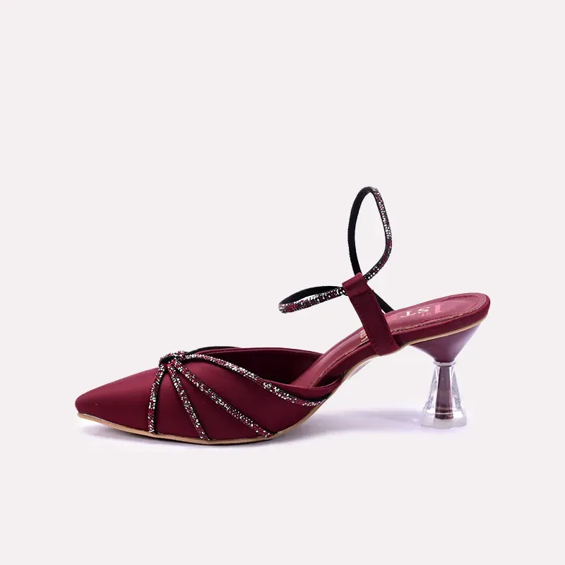 Feronika Maroon Fancy Pumps 0431031